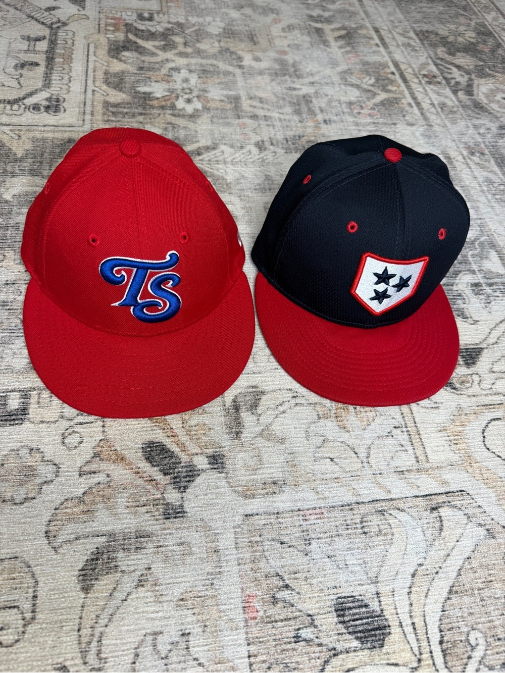 Minor League Fitted flat bill hats